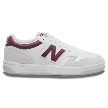 Imagem de Tênis New Balance 480 Low Unissex Original Urbano Branco-Unissex