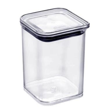Imagem de Pote Hermético 160ml Cristal Empilhável Transparente Porta Temperos Aç