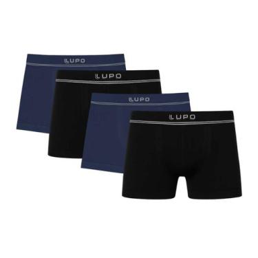 Imagem de Kit 4 Cuecas Lupo Boxer Microfibra Sem Costura Original Box Atacado Se