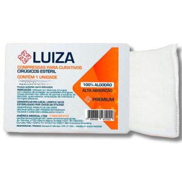 Imagem de Compressa de Gaze América Luiza Chumasso com Algodão - AMERICA MEDICAL