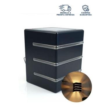 Imagem de Luminária Arandela Preto de Parede 3 Frisos Para Área Externa, Entrada