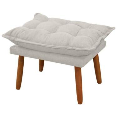 Imagem de Banqueta Decorativa Puff Angra Retangular Para Sala Bouclé - SOFA STOR