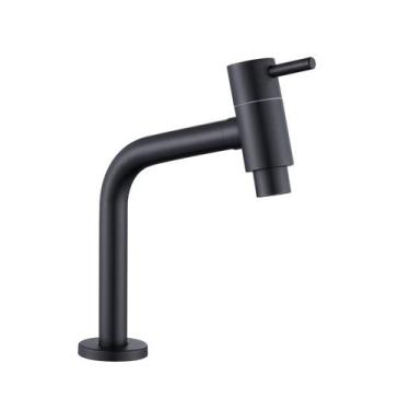 Imagem de Torneira Banheiro Lavatório Inox Mesa Curta Preto Nox07B - Doan