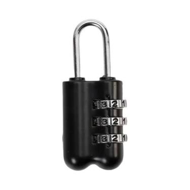 Imagem de Cadeado Mini De Combinação Resetável Em Liga De Alumínio Com Senha De 