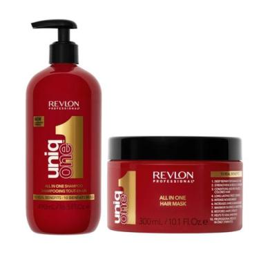 Imagem de Kit Revlon Uniq One All In One Shampoo 490ml e Mask 300ml