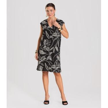 Imagem de Vestido Feminino em Tecido Infinita Cor Preto, GG, Preto