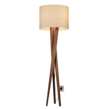 Imagem de Luminaria Bella Tripé Retrô NEW COLORS Hall de entrada - A7 HOME, Palh