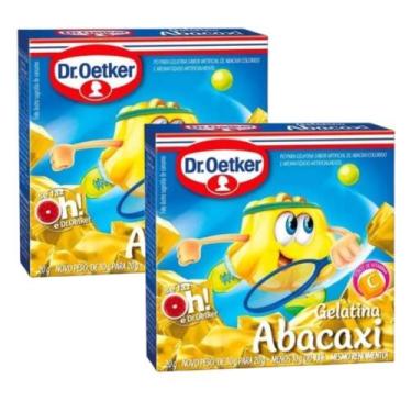 Imagem de Kit 2 Gelatina Dr. Oetker Sabor Abacaxi 20Gr