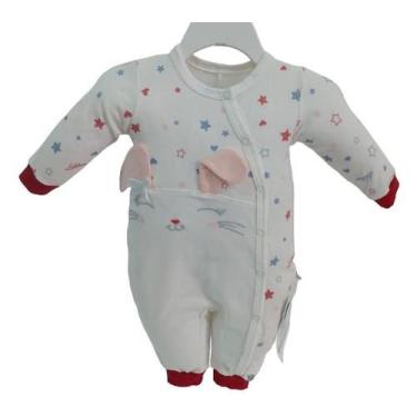 Imagem de Macacão Longo Bebê Menina Le Bhua / Paraiso Bordado Rf 13331, RN ( 0 -