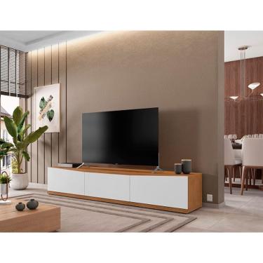 Imagem de Rack Eros 1.80 Cedro/Branco - Casa D Móveis