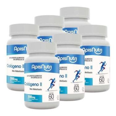 Imagem de 6x Colágeno Tipo 2 ( II ) - Não Hidrolisado 60 Cápulas - ApisNutri - A
