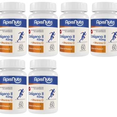 Imagem de 6x Colágeno Tipo 2 + Vitamina C 500mg 60 Comprimidos - ApisNutri