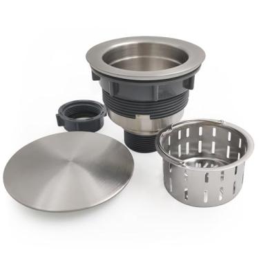 Imagem de GZILA Kit de montagem de filtro de ralo de pia de cozinha de 9 cm com tampa de rolha, s...