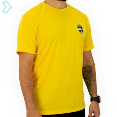 Imagem de Camisa Brasil Dry Fit Seleção Copa 2022 Qatar Blusa Torcedor Brasileiro Camiseta Uniforme Básica-Masculino