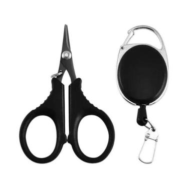 Imagem de Tesoura De Pesca Em Aço Inoxidável Revestido De Titânio, Alicate Corta