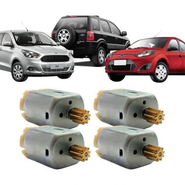 Imagem de Kit 4 Micro Motores para Trava de Fechadura Elétrica em Portas Modelo F103 para Fiesta,...