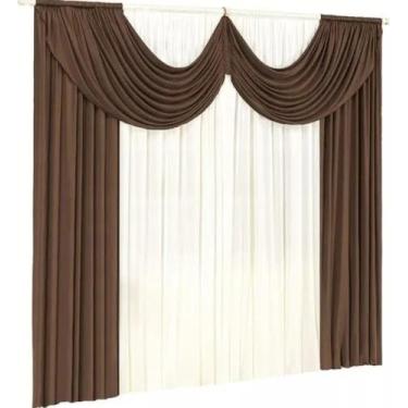 Imagem de cortina Paris Pra Janela Sala E Quarto Com Bando 2,00 X 1,70 - osmari 