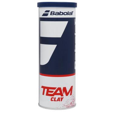 Imagem de Bola de Tênis Babolat Team Clay Tubo em Lata com 3 Bolas-Unissex