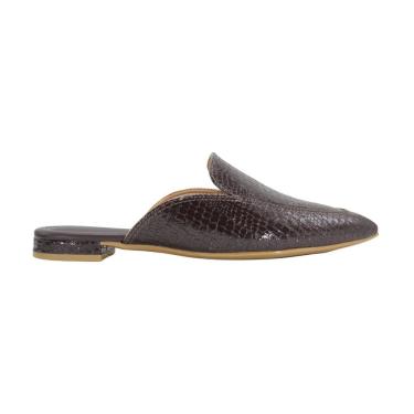 Imagem de Mule Vizzano Feminino Verniz Croco Cacau