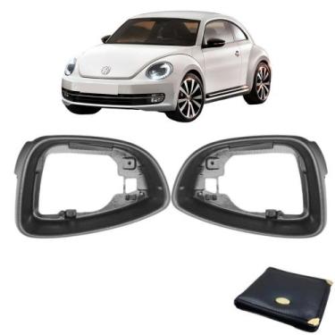 Imagem de Par Moldura Aro Interno Espelho Retrovisor Fusca Tsi 2011 Á 2015 - Tun