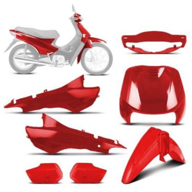 Imagem de Kit Carenagem 5 Peças Pro Tork Moto Honda Biz 100 1998 a 2005 Substitu
