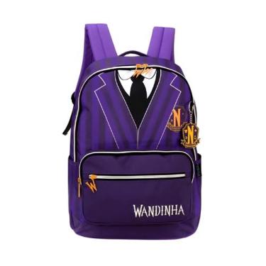 Imagem de Mochila Costas Wandinha Gravata MS47263 - UP4YOU, Roxo