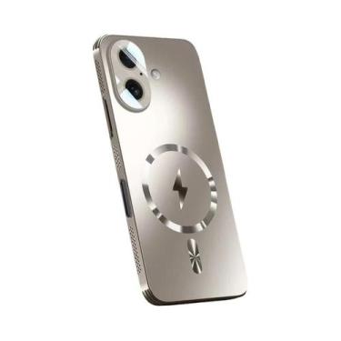 Imagem de Capa Magnética Fosca Para Magsafe iPhone 17 16 15 14 13 12 pro Max Com