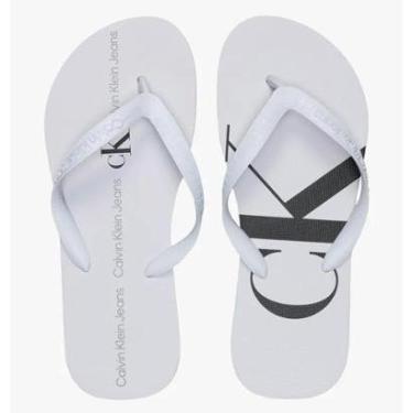 Imagem de Chinelo Masculino Calvin Klein Jeans Branco ckjm11080900-Masculino