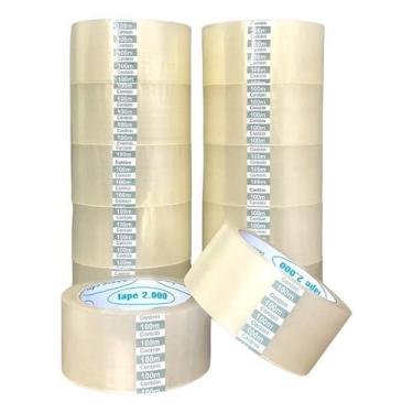 Imagem de Fita Adesiva Acrílica GG TAPE PP 45mm x 100mts Transparente - Congratu