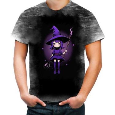 Imagem de Camiseta Desgaste Bruxa Halloween Púrpura Festa 1 - Kasubeck Store®, B