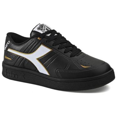 Imagem de Tênis Casual Infantil Diadora Ceará SC Jr Preto e Branco-Unissex