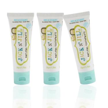 Imagem de Creme Dental Jack N' Jill Milkshake Sem Flúor 50g Pacote com 3