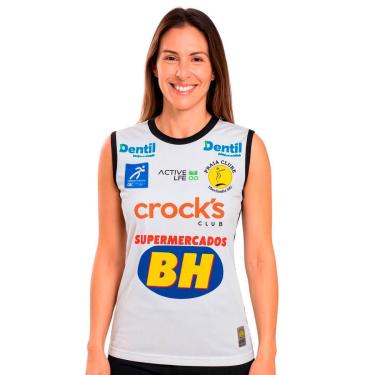 Imagem de Camisa de Vôlei Time Feminino Praia Clube 2026 Branca Feminina-Feminino