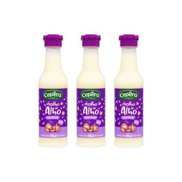 Imagem de Molho De Alho Cepêra De 150ml Sem Glúten Kit C/ 3