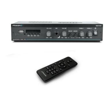 Imagem de Amplificador Frahm Slim 1600 G5 BT/USB/SD/AUX C/ Controle 2x30 Watts R