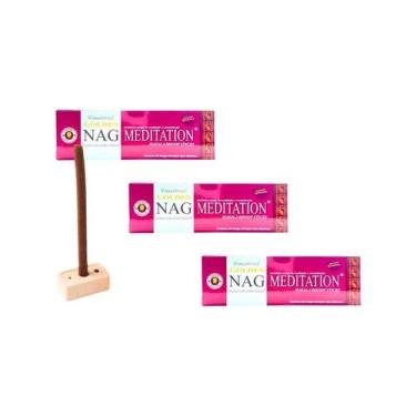 Imagem de KIT C/3 Incensos Dhoop Tibetano Golden Nag Sabor:Lavanda, Meditação