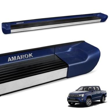 Imagem de Estribo Lateral Amarok 2010 a 2025 Azul Atlantic Personalizado - GTNOX