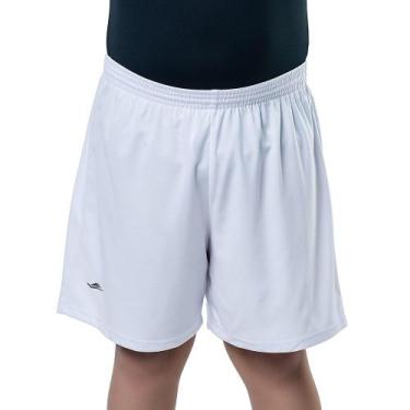 Imagem de Short Futebol Com Elástico Plus Size Elite, Branco, 10