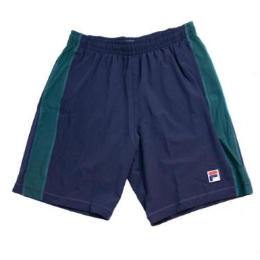 Imagem de Bermuda Fila Block Masculina Esportiva Conforto e Leveza Dia a Dia, M,