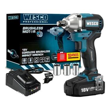 Imagem de Chave de Impacto Brushless Wesco WS2407 18V sem Fio com Alto Torque