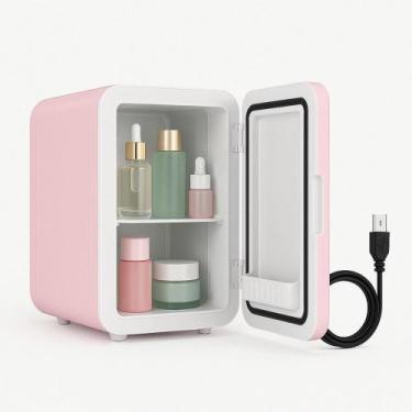Imagem de Frigobar Retro Rosa 4L  Geladeira/Aquecedor 12V Carro Casa - Yeet