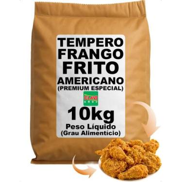 Imagem de Tempero Frango Frito Americano Fast Food 10kg Clavi Shop Para Empanar 