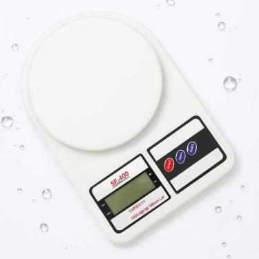 Imagem de Balança Digital Cozinha Até 10kg Precisão Culinária Dieta Lc Branco 10