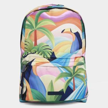 Imagem de Mochila Farm Xodó Montanha De Tucano Feminina, Verde, Azul, Único