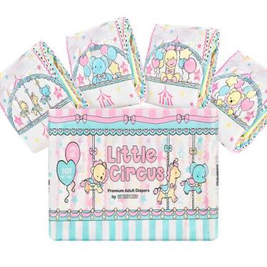 Imagem de Fralda para adultos Littleforbig Little Circus 10 peças grandes