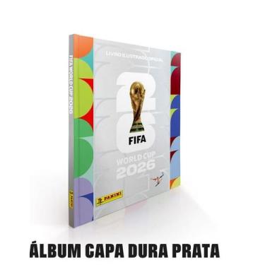 Imagem de Album de figurinhas copa do mundo 2026 capa dura prata - panini
