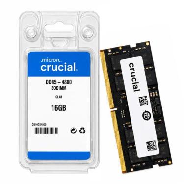 Crucial 16gb ddr5-4800 sodimm com menor preço é no Buscapé