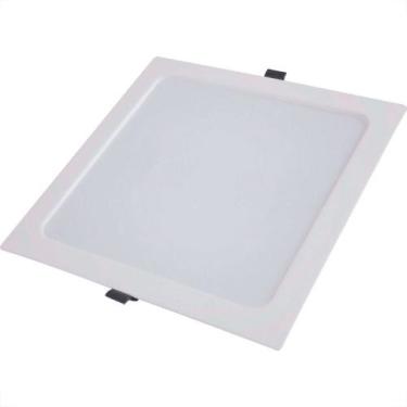 Imagem de Plafon Led Embutir Tramontina Quadrado 24W. 1920Lm. 6500K. Bivolt Bran