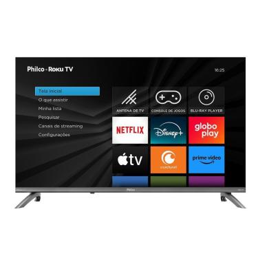 Imagem de Smart TV Philco P32CRB 32" HD DLED Cinza Roku TV Dolby Audio HDR10 Bivolt