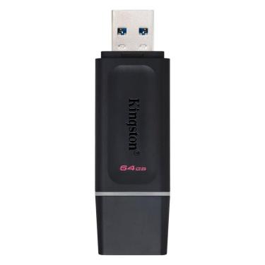 Imagem de Pen Drive Exodia DTX-64GB USB 3.2 Desempenho Confiável Durabilidade Preto Kingston 64GB